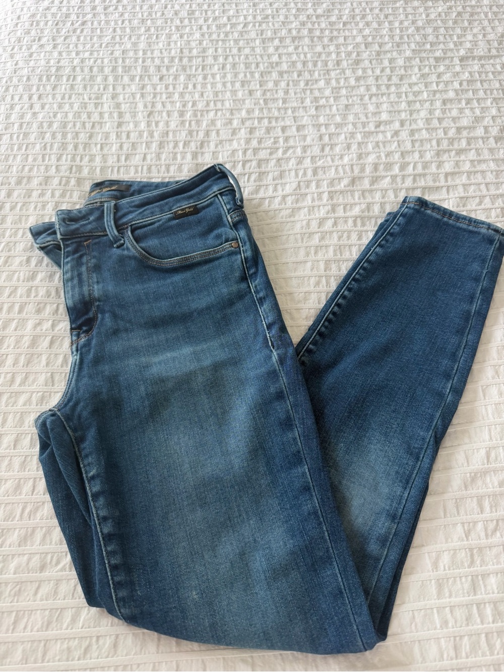 Mavi Women's Skinny Jeans in Medium Blue Wash